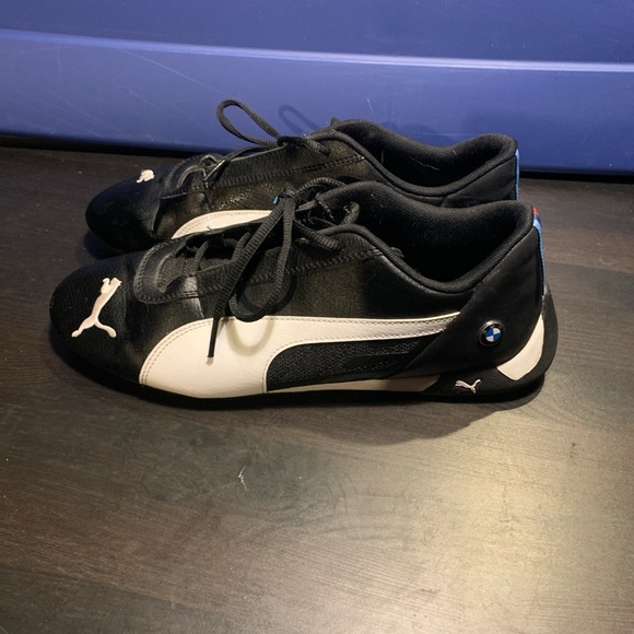 Puma Black and White BMW Motorsport Shoes in good condition - Picture 1 of 4